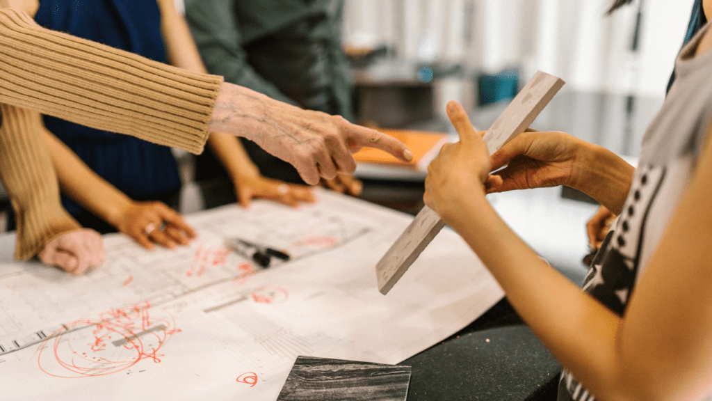 Women collaborating at work