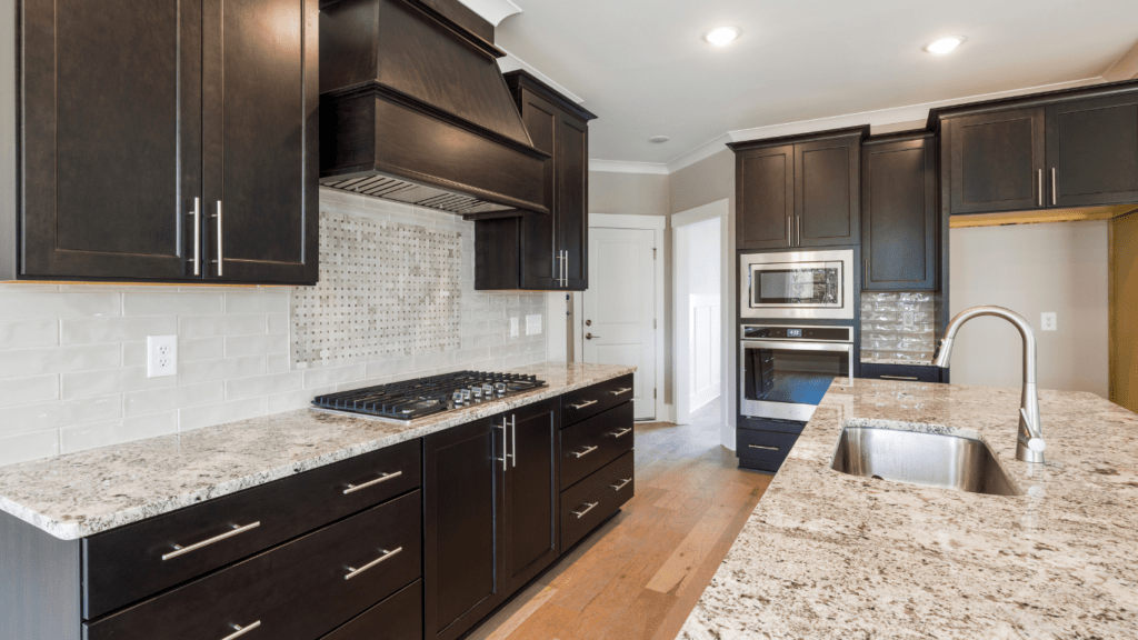 a marble kitchen