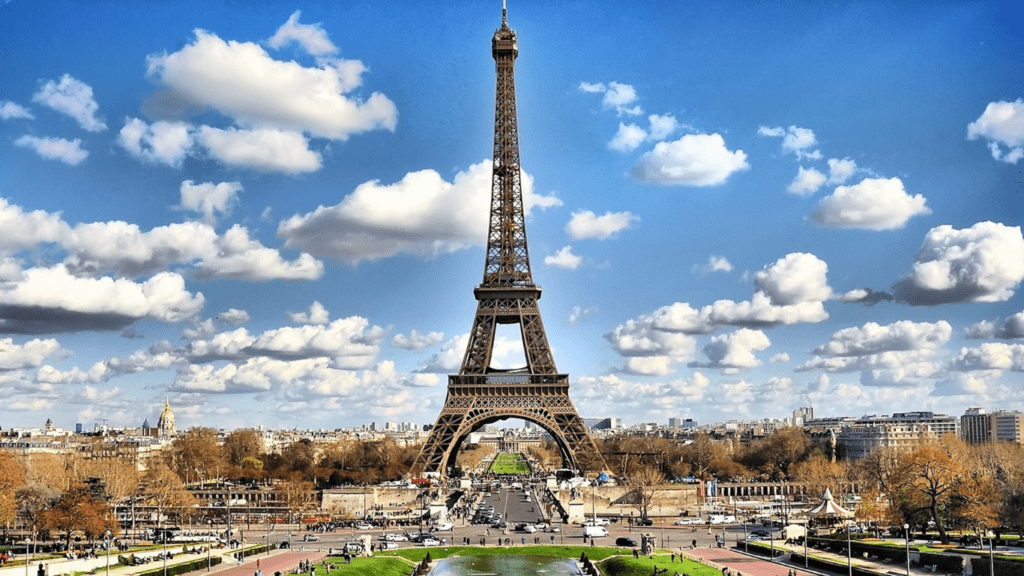 the eiffel tower in paris, france