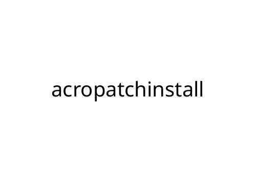 acropatchinstall