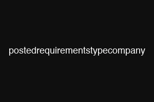 postedrequirementstypecompany